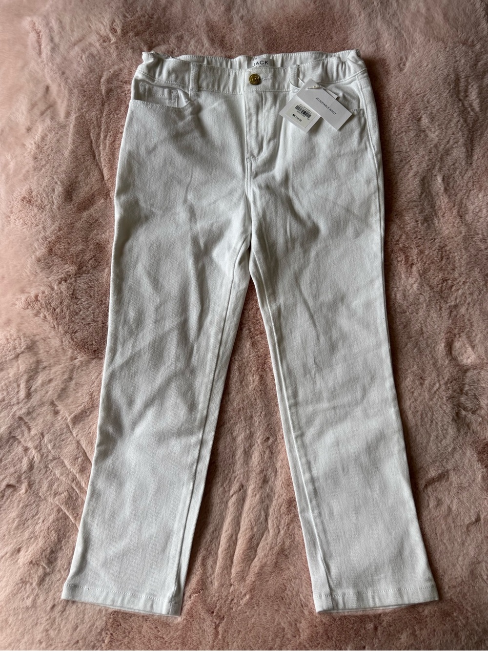 NWT Jack Denim by Janie & Jack White Jeans Size 12 Girls